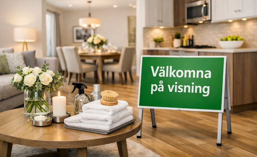 Visningsstädning i Örnsköldsvik med omnejd